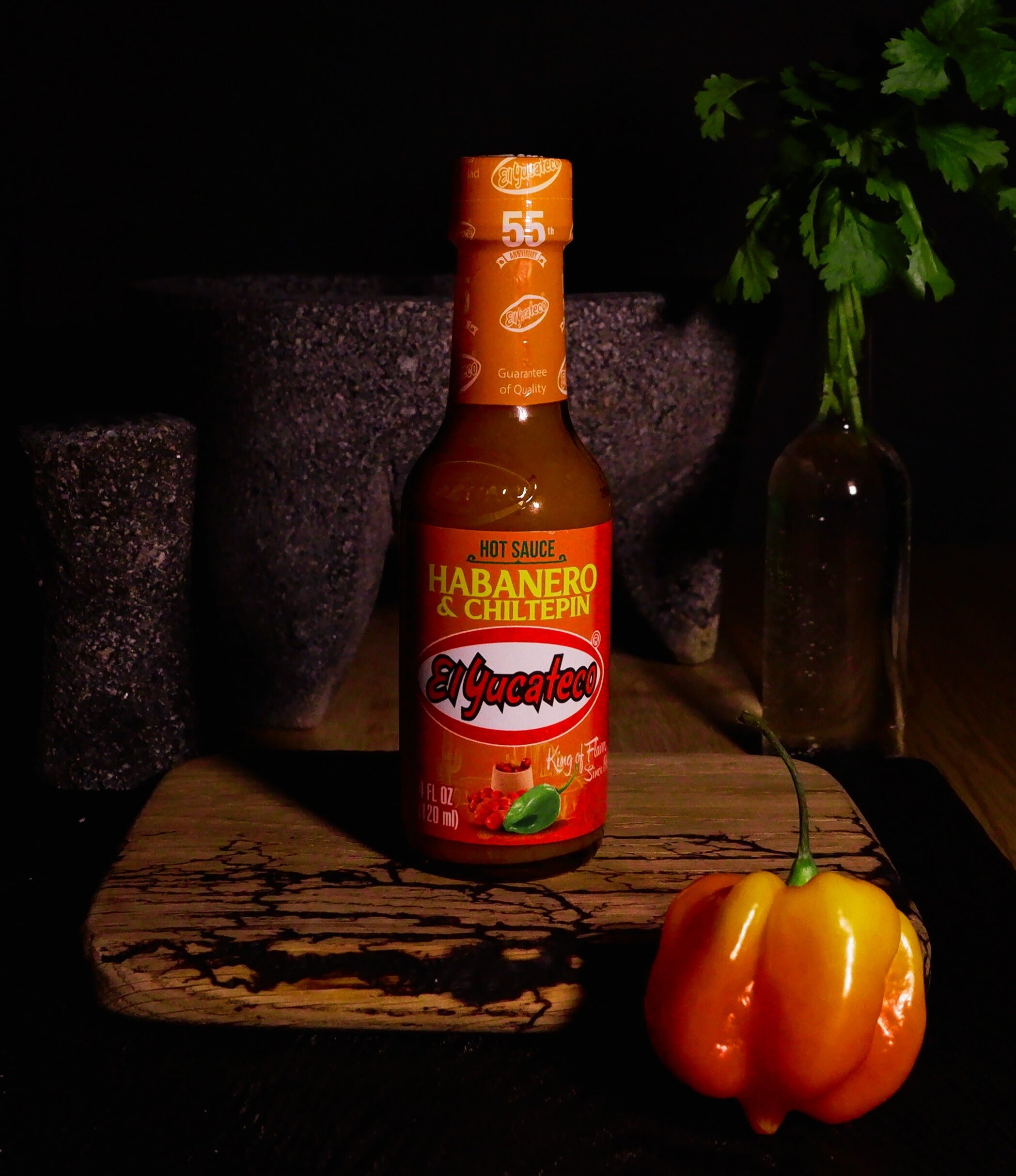 Habanero & Chiltepin hot sauce El Yucateco 120ml