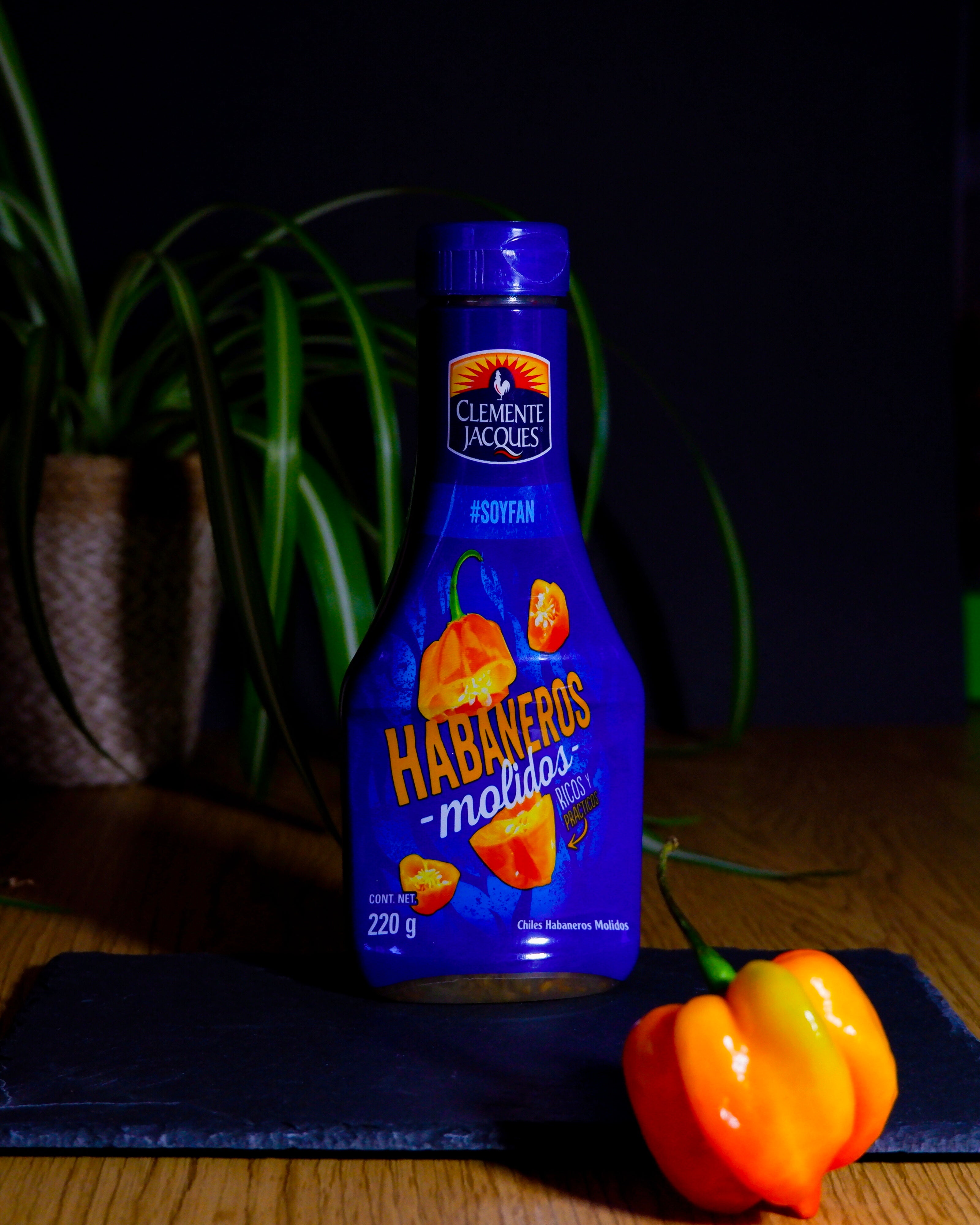Crushed habanero peppers