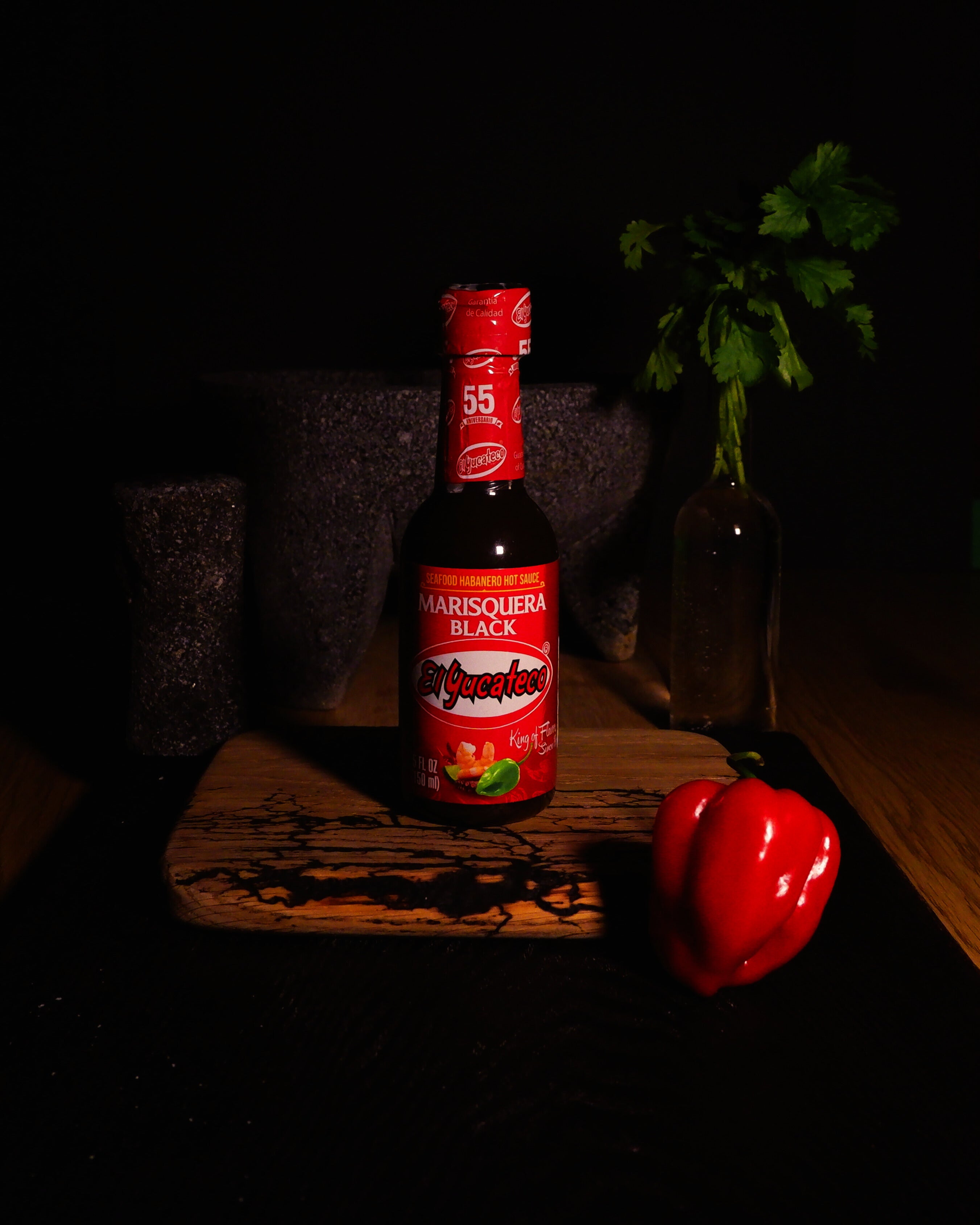 Habanero Seafood Black hot sauce El Yucateco 120ml
