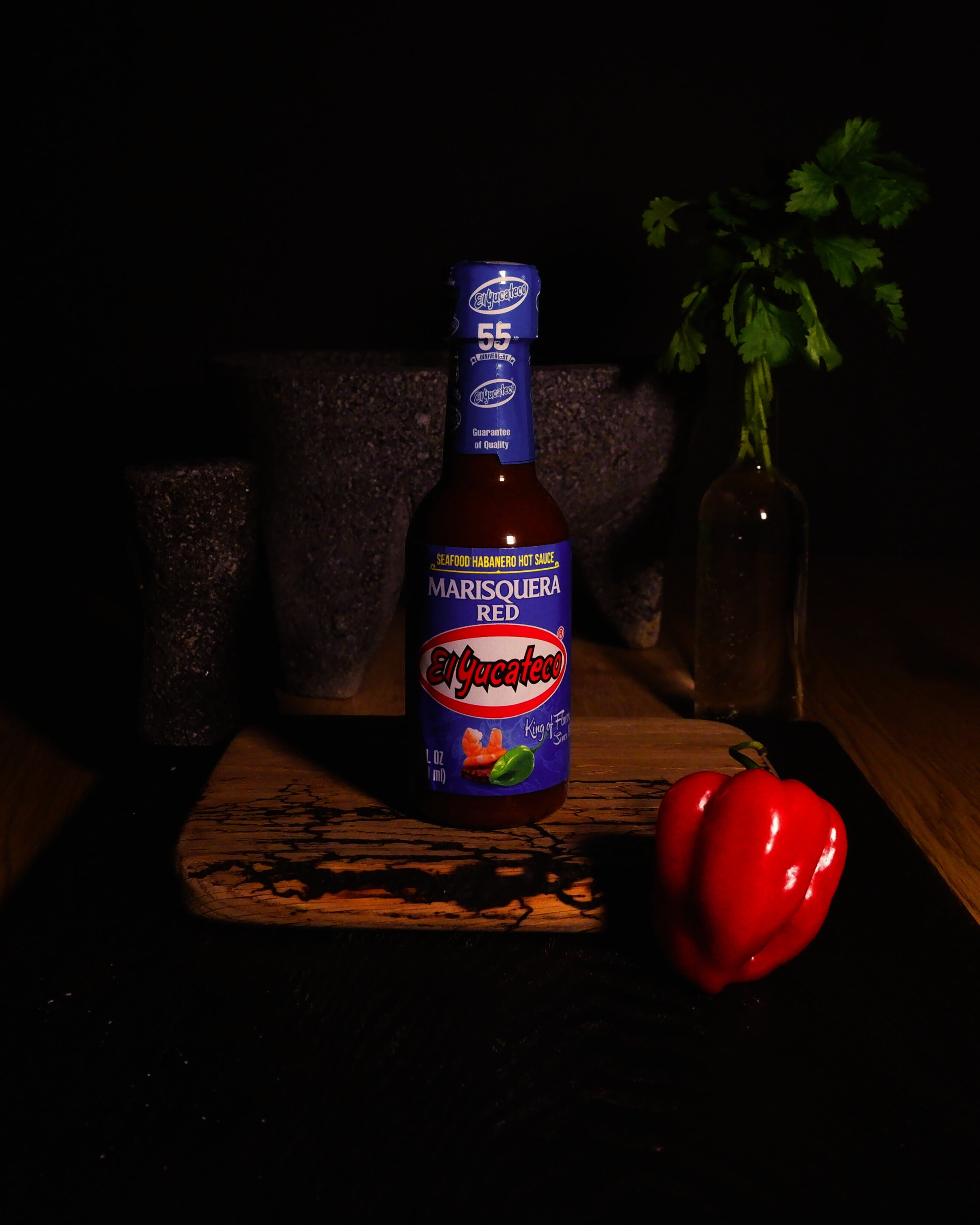 Habanero Seafood Red hot sauce El Yucateco 120ml