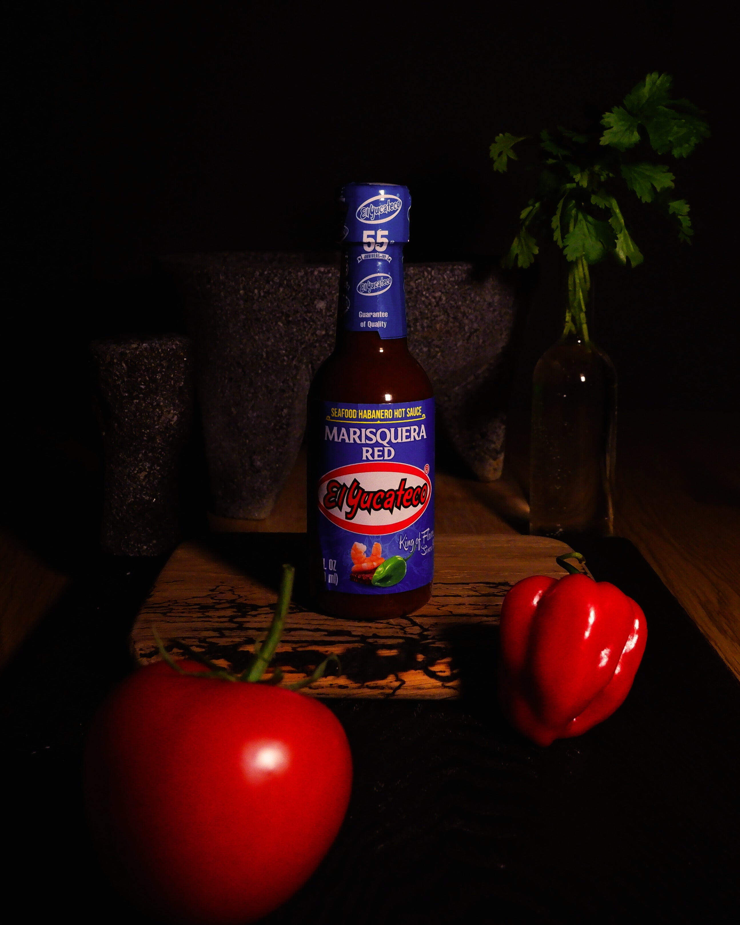 Habanero Seafood Red hot sauce El Yucateco 120ml